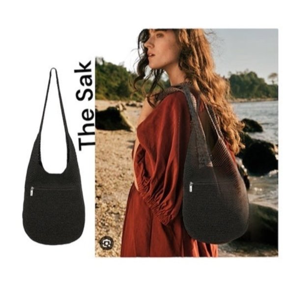 The Sak Handbags - The Sak boho handbag bag black shoulder Crossbody